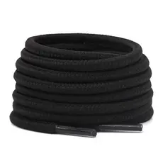 5 Par Cadarço Redondo Roliço Branco ou Preto de Qualidade para Tenis 120cm - Coturno, Bota, Short