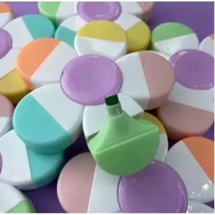 Kit Marca Texto Spinner Florzinha Kawaii Fofinho