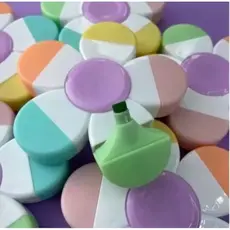 Kit Marca Texto Spinner Florzinha Kawaii Fofinho