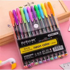 Kit 12 Canetas Coloridas Neon Color HIGHLIGHTER | Conjunto e Unidade