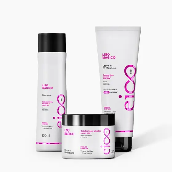 Kit Trio Leave-in Liso Mágico - Eico Pro