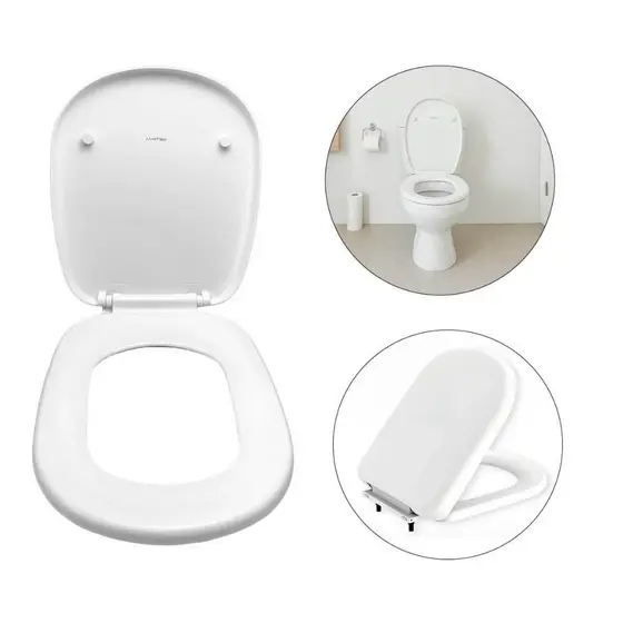Assento Sanitário Resistente Higiênico De Plástico
