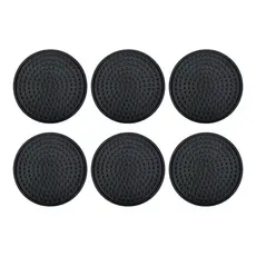 Kit C/ 6 Porta Copo Borracha Descanso Bolacha Retém Líquido Tapete Canecas Eco Oferta Envio Já