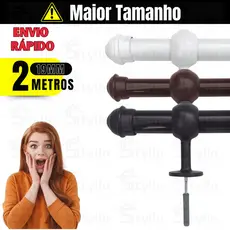 Varão de Cortina de Parede Simples 19mm - Aluminio