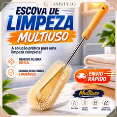 Escova De Limpeza Para Garrafas Copo de Vidro Full Cozinha Banheiro Casa