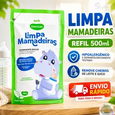 Refil Detergente 500ml Mamadeira Tudo Limpinho desengordurante Cozinha