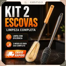 Kit 2 Escova de Limpeza Pia de Cozinha Banheiro Casa Box Banheiro