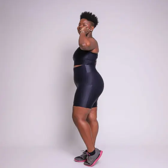 Conjunto Fit Plus Feminino – Top + Short Cós Alto | Conforto, Estilo e Performance linha premio zero transparência.