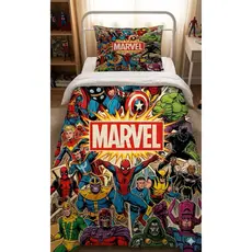 ENVIO IMEDIATO Edredom Solteiro Heróis 3 peças