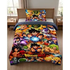 ENVIO IMEDIATO Edredom Solteiro DragonBall 3 peças