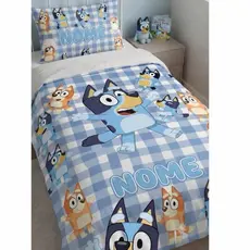 EDREDOM PERSONALIZADO NOME Bluey Infantil kit3 peças