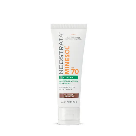 Protetor Solar Facial NeoStrata Minesol Oil Control FPS 70 Pele Negra 40g