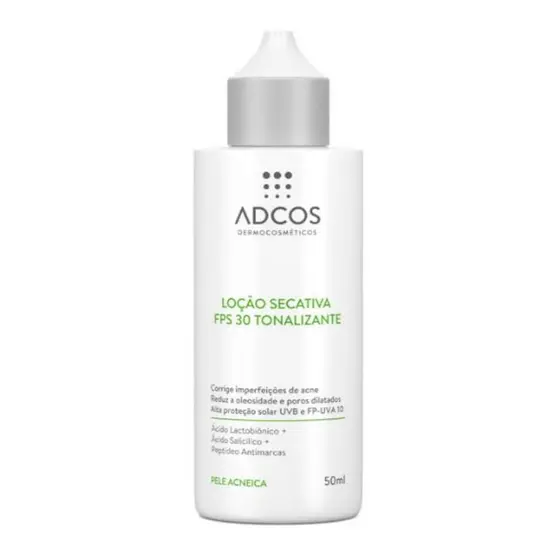 Acne Solution Adcos Loção Secativa FPS 30 Tonalizante 50ml