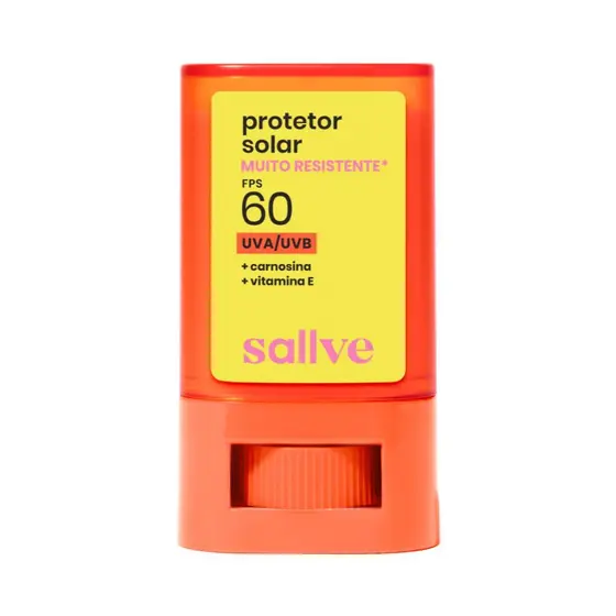 Protetor Solar Muito Resistente Sallve Bastão FPS 60 15g