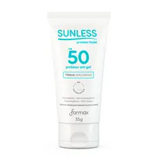Protetor Solar Facial Sunless Gel Translúcido FPS 50 35g