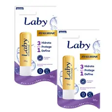Kit 2 Protetor Solar Labial Laby Hyaluronic FPS 30 3,6g