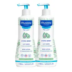 Kit 2 Mustela Hydra Bebê com Abacate Orgânico 500ml