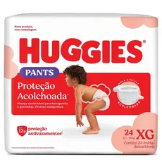 Fralda Roupinha Huggies Tamanho XG Pacote Mega 24 Unidades Descartáveis