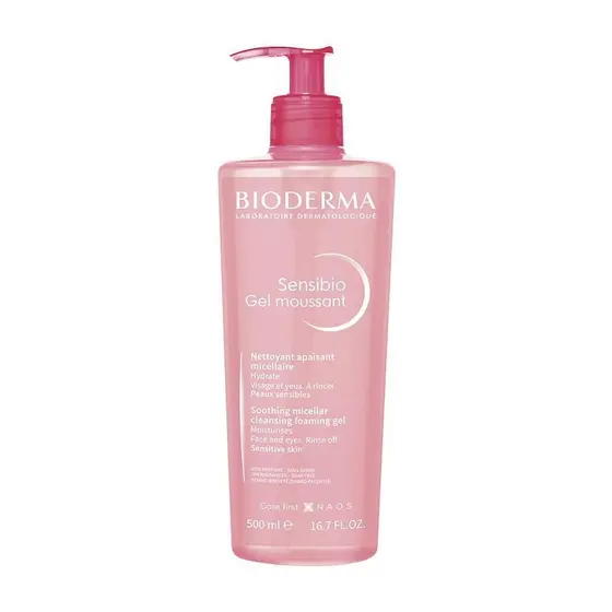 Bioderma Sensibio Gel Moussant de Limpeza Micelar Calmante e Hidratante 500ml