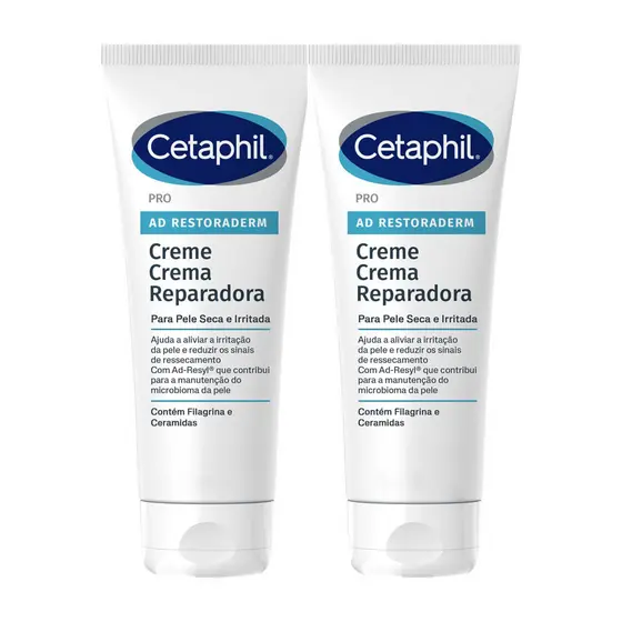 Kit 2 Cetaphil Pro AD Restoraderm Creme Reparadora Pele Seca e Irritada 227g