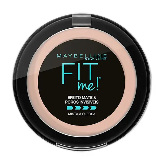 Pó Compacto Maybelline Fit Me Efeito Mate Cor N01 Super Claro Neutro com 10g