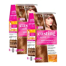 Kit 2 Tintura Casting Creme Gloss L'oréal Paris 700 Louro Natural