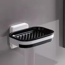 Saboneteira Adesiva de Parede Com Camada Dupla // Com Bandeja e Sem Perfuração