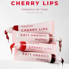 Gloss Balm Labial Cl50 Cl10 Hbl6503-5 Rubyrose Lip Bálsamo / Hidratante / Cherry Lips Linha Rosa