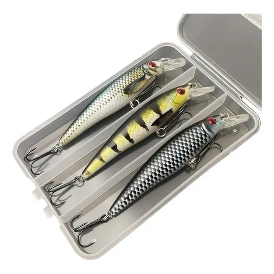 Kit 3 Iscas Artificiais Minnow Meia Água Tucunaré Robalo