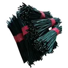 Amarrilhos Fechos de Arame Plastificado Verde - 12 cm - 100 unidades lacre de sacos em geral