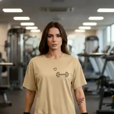 Camiseta Feminina Blusão Tshirt Oversized 100% Algodão Gym Treino Academia  Fitness