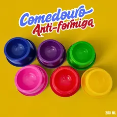 Comedouro/Bebedouro 200 ML anti-formiga para cachorro e gato