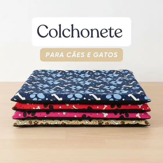 Caminha pet colchonete slim para cachorro e gato cama modelo simples