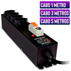 Filtro de Linha 20A Com 4 Tomadas Cabo 1m | 3m | 5m [ASIMOVE PREMIUM] Profissional