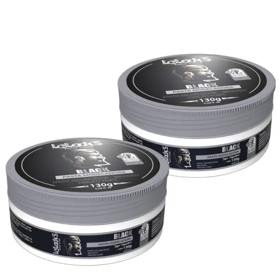 KIT 2 PASTAS FIXADORAS BLACK 130G