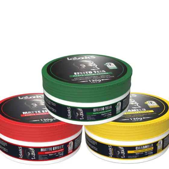 KIT PASTAS FIXADORAS 1 CARAMELO, 1 MATTE & 1 TEIA 130g