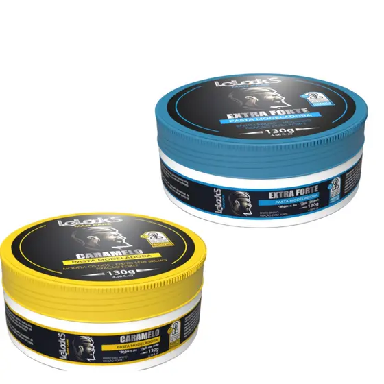 KIT PASTAS FIXADORAS 1 EXTRA FORTE & 1 CARAMELO 130G
