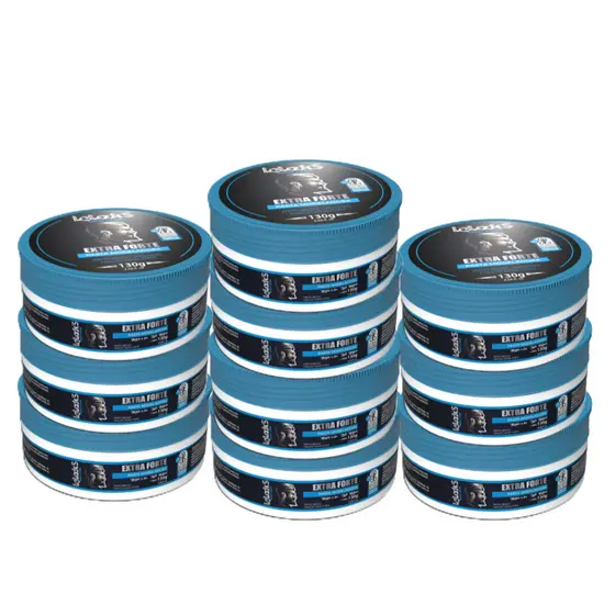 KIT 10 PASTAS FIXAÇÃO EXTRA-FORTE INCOLOR 130g