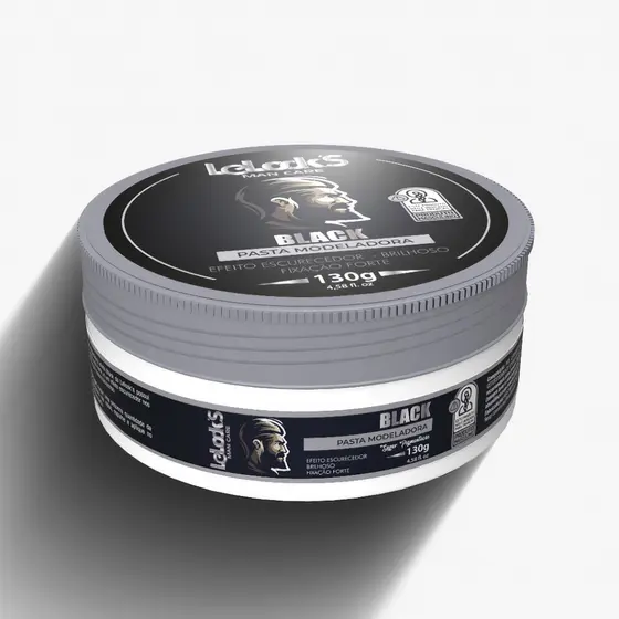 Pasta Fixadora Black Barba e Cabelo 130g Lelook´s