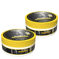 KIT 2 PASTAS FIXADORAS CARAMELO 130G LELOOK´S MEN CARE