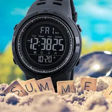 SKMEI Relogio 1251 esportes impermeável masculino lazer digital LED digital multifuncional relógio eletrônico