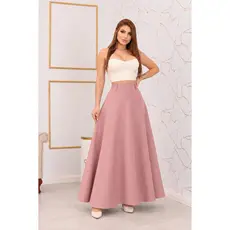 Saia Longa Feminina  Com Zíper e Confortável