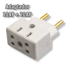 Adaptador de Tomada Benjamin  Bob Esponja Multiuso Plug Elétrico 10A 20A