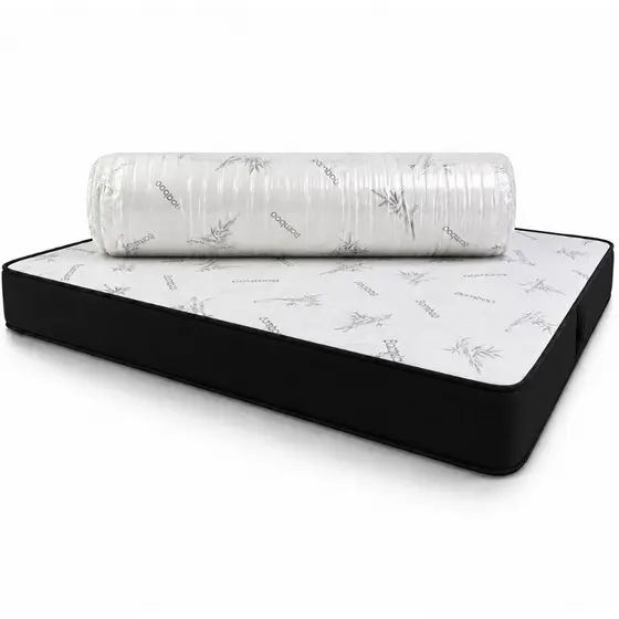 Colchão de Espuma D33 Estampado Tamanho Casal 188x138x12 Vácuo Certificado Inmetro Ortopédico Resistente