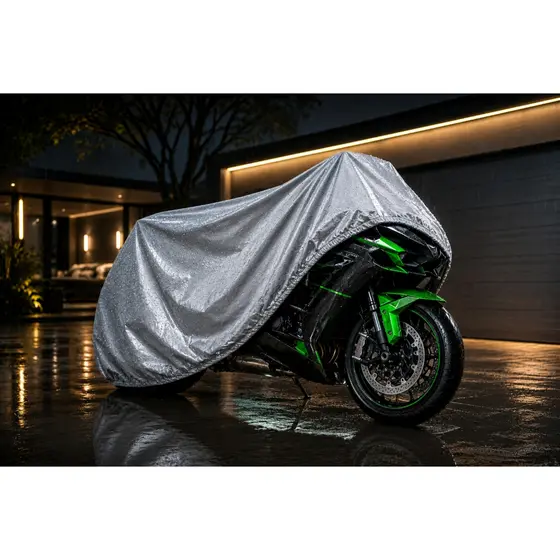 Capa Para Moto Forrada Impermeável Térmica Sol Chuva Protetora Uv Anti-Risco