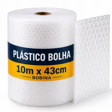 Plástico Bolha 43cm x 10m Resistente Ecommerce Vendas Mudanças Envio Imediato
