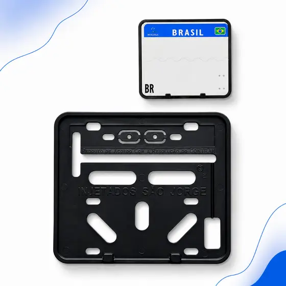 Suporte Placa Para Moto Mercosul