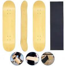 Shape de Skate Profissional Marfim Liso Com Lixa Emborrachada Sem Limitação de Peso