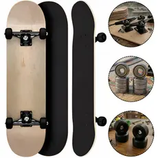 Skate Profissional Montado de Marfim Liso Completo Sem Limitação de Peso