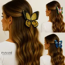 Piranha de borboleta - acessório de cabelo de borboleta - presilha de borboleta